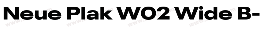 Neue Plak W02 Wide B字体转换 Neue Plak W02 Wide B字体转换